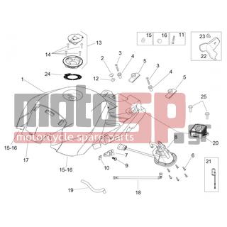 Aprilia - RSV4 RACING FACTORY LE 1000 2016 - Body Parts - petrol tank - AP8152273 - ΒΙΔΑ M5x16*