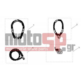 Aprilia - SCARABEO 100 4T E3 2009 - Body Parts - Acc. mechanical anti-theft