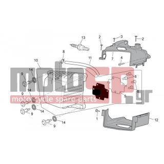 Aprilia - SCARABEO 100 4T E3 2009 - Engine/Transmission - COVER head - 259577 - ΒΙΔΑ