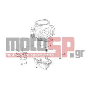 Aprilia - SCARABEO 100 4T E3 2009 - Κινητήρας/Κιβώτιο Ταχυτήτων - CARBURETOR III - CM142806 - Δοχείο