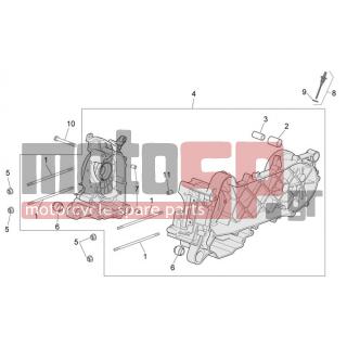 Aprilia - SCARABEO 100 4T E3 2006 - Κινητήρας/Κιβώτιο Ταχυτήτων - OIL PAN
