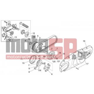 Aprilia - SCARABEO 125-150-200 (KIN. ROTAX) 2000 - Κινητήρας/Κιβώτιο Ταχυτήτων - Variator - Primary drivetrain