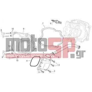 Aprilia - SCARABEO 250 LIGHT E3 2008 - Κινητήρας/Κιβώτιο Ταχυτήτων - COVER cpl head. - AP8580158 - Βαλβίδα εξαέρωσης λαδιού