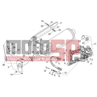Aprilia - SCARABEO 400-492-500 LIGHT 2008 - Electrical - exhaust system - 639806 - ΑΙΣΘΗΤΗΡΑΣ ΛΑΜΔΑ SCOOTER 125500