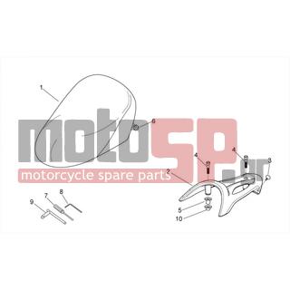 Aprilia - SCARABEO 50 2T 2014 - Body Parts - Saddle - grid - 852391 - Κλειδί εξαγωνικό