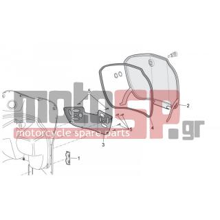 Aprilia - SCARABEO 50 4T 4V 2014 - Body Parts - Bodywork, central part I