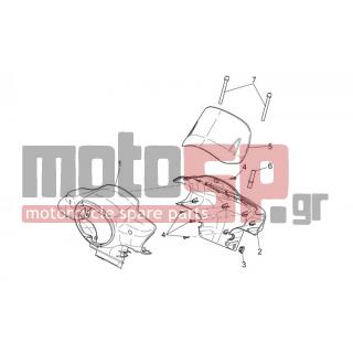 Aprilia - SCARABEO 50 4T 4V E2 2012 - Body Parts - Body Part FRONT I