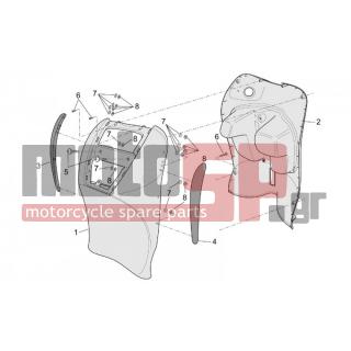 Aprilia - SCARABEO 50 DITECH 2001 - Body Parts - Bodywork FRONT III - AP8152302 - ΒΙΔΑ M5X12