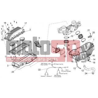 Aprilia - SHIVER 750 2011 - Engine/Transmission - filter box - 851575 - ΦΙΛΤΡΟ ΑΕΡΟΣ SHIVER/DORSODURO 750