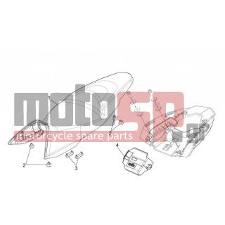 Aprilia - SHIVER 750 GT 2009 - Body Parts - saddle
