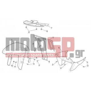 Aprilia - SL 1000 FALCO 2002 - Body Parts - Bodywork FRONT - Feather FRONT - AP8148551 - ΛΑΣΠΩΤΗΡΑΣ ΜΠΡΟΣ RSV 1000