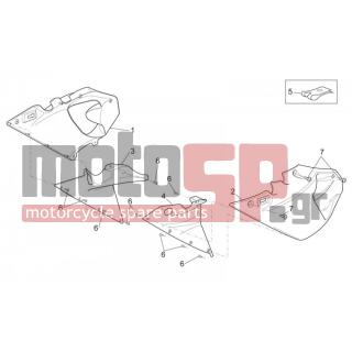 Aprilia - SL 1000 FALCO 2002 - Body Parts - Body Central. - Karines - AP8150444 - ΒΙΔΑ M3,9X10