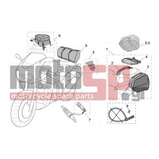 Aprilia - SL 1000 FALCO 2002 - Body Parts - Acc. - Miscellaneous - AP8795029 - Σετ ρύθμ. αμορτισέρ πίσω