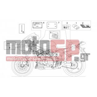Aprilia - SL 1000 FALCO 2002 - Body Parts - Sticker and signs - AP8167216 - ΑΥΤ/ΤΑ ΣΕΤ FALCO SL