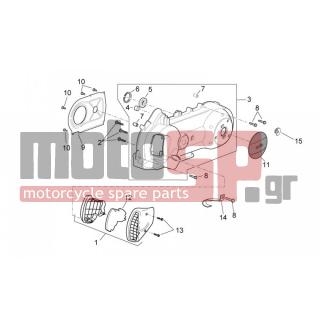 Aprilia - SPORT CITY 125-200-250 E3 2008 - Engine/Transmission - COVER variator - 871458 - ΛΑΣΤΙΧΑΚΙ ΣΥΓΚΡΑΤ ΚΑΠ CM155101/CM166002