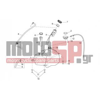 Aprilia - SPORT CITY STREET 300 4T 4V E3 2012 - Body Parts - petrol tank - AP8144298 - Τάπα εξαέρωσης