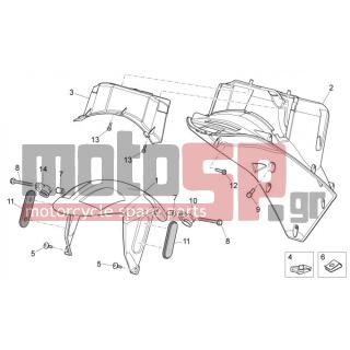 Aprilia - SR 50 CARB 2014 - Body Parts - Bodywork FRONT IV - AP8120531 - ΑΠΟΣΤΑΤΗΣ ΖΕΛΑΤΙΝΑΣ