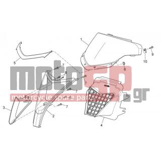 Aprilia - SR 50 CARB 2014 - Body Parts - Bodywork FRONT II - AP8150450 - ΡΟΔΕΛΑ D5