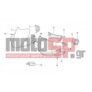 Aprilia - SR 50 H2O (DITECH+CARB) 2002 - Body Parts - Bodywork FRONT I