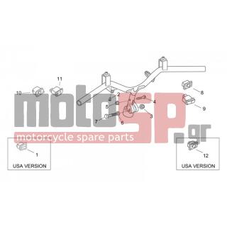 Aprilia - SR 50 H2O 1998 - Frame - Steering - buttons - AP8212767 - ΔΙΑΚΟΠΤΗΣ ΦΛΑΣ SCOOTER 125-150-200-250
