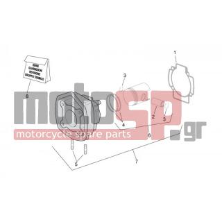 Aprilia - SR 50 H2O NEW (IE+CARB) 2007 - Engine/Transmission - Cylinder with piston - 4878020002 - ΠΙΣΤΟΝΙ STD SCOOTER 50CC 2T (39,95) CAT2