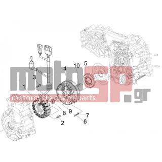 Aprilia - SR MAX 300 2013 - Engine/Transmission - flywheel magneto - 847679 - ΒΙΔΑ ΣΚΡΙΠ Μ6Χ24