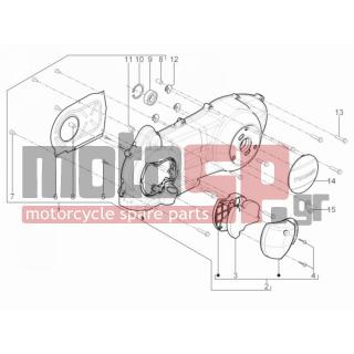 Aprilia - SR MOTARD 125 4T E3 2014 - Κινητήρας/Κιβώτιο Ταχυτήτων - COVER sump - the sump Cooling
