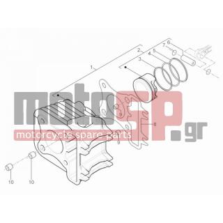 Aprilia - SR MOTARD 125 4T E3 2013 - Engine/Transmission - Complex cylinder-piston-pin - 827113 - Gruppo cilindro-pistone-spinotto (Alluminio)