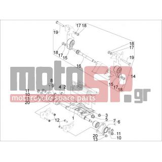 Aprilia - SRV 850 4T 8V E3 2013 - Suspension - rocking arm - 30102 - Βίδα M10