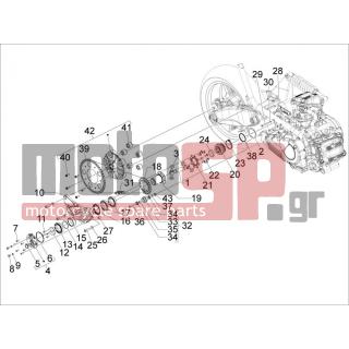 Aprilia - SRV 850 4T 8V E3 2012 - Κινητήρας/Κιβώτιο Ταχυτήτων - transmission Complete - 6970 - Ροδέλα