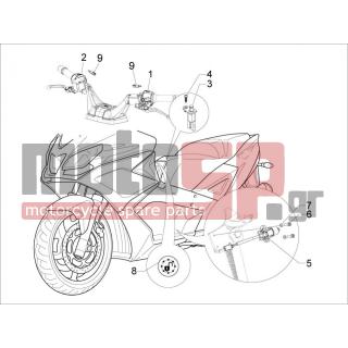 Aprilia - SRV 850 4T 8V E3 2012 - Electrical - Switchgear - Switches - Buttons - Switches - 292889 - ΒΙΔΑ Μ5X16