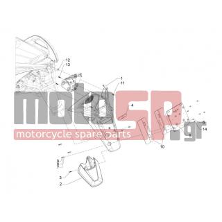 Aprilia - SRV 850 4T 8V E3 2012 - Body Parts - Aprons back - mudguard - 20104 - Παξιμάδι M4