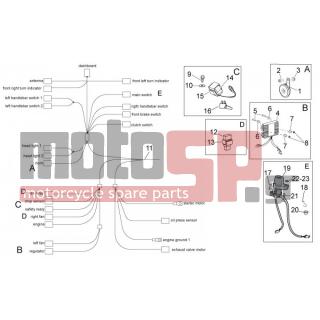 Aprilia - TUONO V4 R APRC ABS 1000 2014 - Electrical - Electrical installation I - 2D000062 - Κεντρική καλωδίωση