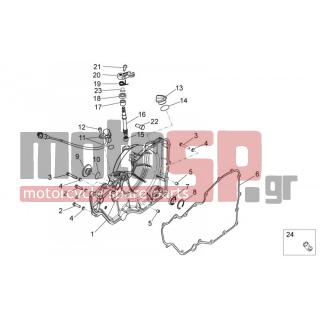 Aprilia - TUONO V4 R APRC ABS 1000 2014 - Engine/Transmission - CLUTCH COVER - 857127 - ΤΣΙΜΟΥΧΑ RSV 4 FAC/R/APRC 12x22