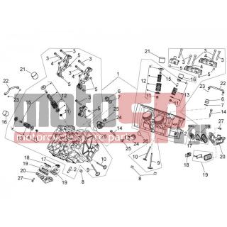 Aprilia - TUONO V4 R APRC ABS 1000 2014 - Engine/Transmission - Head - valves - 857082 - ΒΙΔΑ
