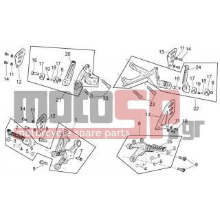Aprilia - TUONO V4 R APRC ABS 1000 2014 - Frame - sill - 894201 - Προστατευτικό μαρσπιέ συνεπιβ. αριστ.