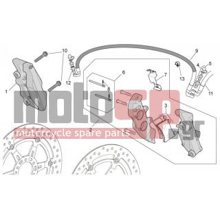 Aprilia - TUONO V4 R STD APRC 1000 2011 - Brakes - Caliper FRONTth. BRAKE - 899810 - σωλήνας φρένου εμπρός δαγκάνας-δαγκάνα