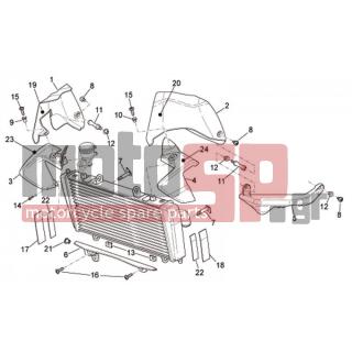 Aprilia - TUONO RSV 1000 2009 - Body Parts - Coachman. FRONT - I Karines - AP8152246 - ΒΙΔΑ