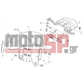 Aprilia - TUONO RSV 1000 2009 - Body Parts - Coachman. FRONT - Feather FRONT - AP8156237 - Φτερό εμπρός μαύρ. δ.