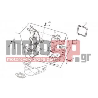 Aprilia - TUONO RSV 1000 2009 - Body Parts - Bodywork FRONT - Pipes - AP8134437 - ΛΑΜΑΚΙ ΑΣΦΑΛΕΙΑΣ TUONO 06-08/RSV 98-03