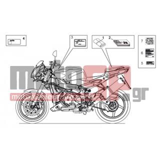 Aprilia - TUONO RSV 1000 2009 - Body Parts - DECALS - AP8166740 - Πινακίδα κατασκευαστή