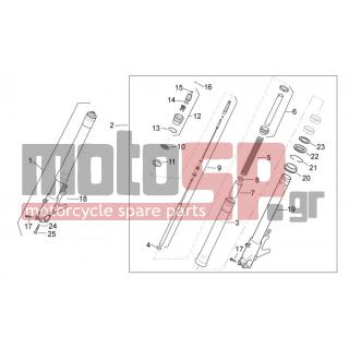 Aprilia - TUONO RSV 1000 2009 - Suspension - Fork front I - AP8123812 - Βίδα M10x1,5