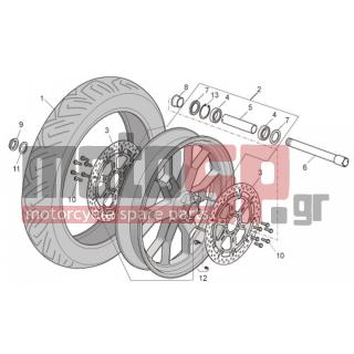 Aprilia - TUONO RSV 1000 2008 - Frame - Front Wheel Factory - AP8125827 - Πείρος εμπρόσθιου τροχού