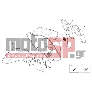 Aprilia - ATLANTIC 125 E3 2011 - Body Parts - Bodywork FRONT III - 677008 - ΑΥΤ/ΤΟ ΦΤΕΡΟΥ ATL 300 ΑΡΙΣΤ
