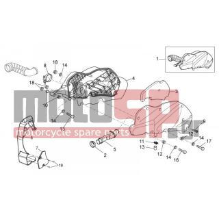 Aprilia - ATLANTIC 125 E3 2010 - Κινητήρας/Κιβώτιο Ταχυτήτων - filter box - 258146 - ΒΙΔΑ M3X20