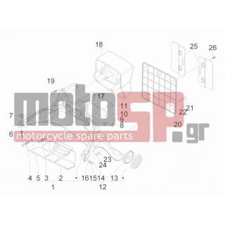Derbi - BOULEVARD 100CC 4T 2011 - Body Parts - Covers behind - mud flap - 258249 - ΒΙΔΑ M4,2x19 (ΛΑΜΑΡΙΝΟΒΙΔΑ)