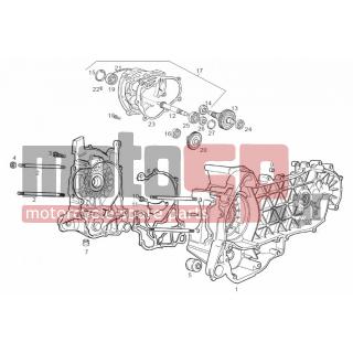 Derbi - BOULEVARD 125-150CC E2 2005 - Κινητήρας/Κιβώτιο Ταχυτήτων - OIL PAN - 833701 - ΡΟΥΛΕΜΑΝ 6204/C3H
