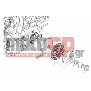 Derbi - BOULEVARD 125CC 4T E3 2011 - Engine/Transmission - VARIATOR - 8370 - Βίδα