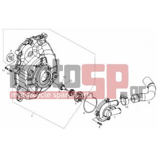 Derbi - GP1 125CC  LOW SEAT E3 2007 - Engine/Transmission - WHATER PUMP - 828662 - ΒΙΔΑ M5X22