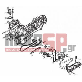 Derbi - GP1 125CC  LOW SEAT E3 2007 - Engine/Transmission - Pump oil - 485868 - ΑΠΟΣΤΑΤΗΣ